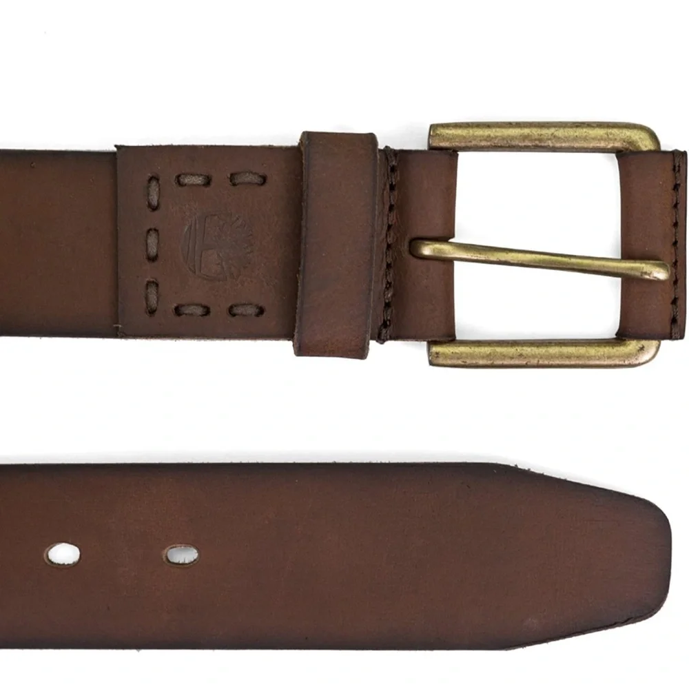 Timberland Top Grain Leather Belt Size 32 NWT - Picture 2 of 7